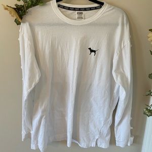 pink long sleeve tee